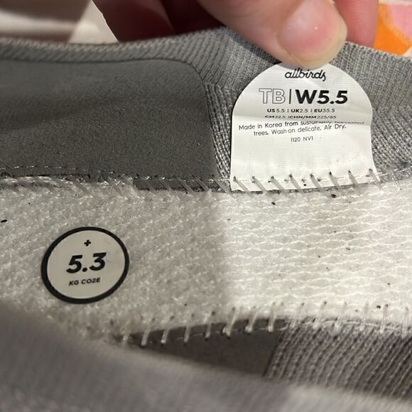 Allbirds Flats Tree Breezers - Gray - 5.5 - Picture 8 of 11